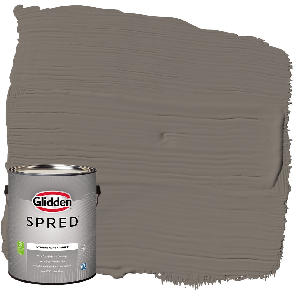 Glidden Spred Interior Paint Deconstruction / Gray, Flat, 1 Gallon