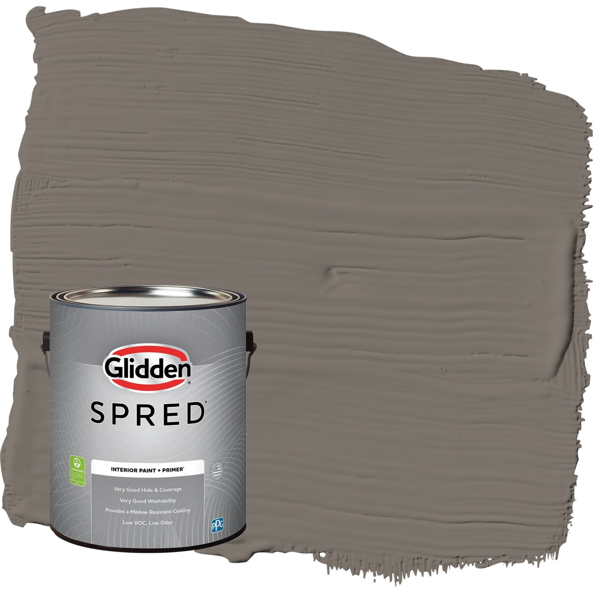 Glidden Spred Deconstruction / Gray, Flat Interior Paint with Primer, 1 Gallon