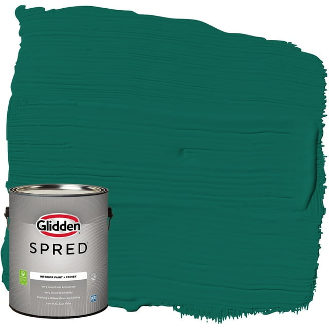 Glidden Spred Interior Paint Deep Veridian / Green, Flat, 1 Gallon