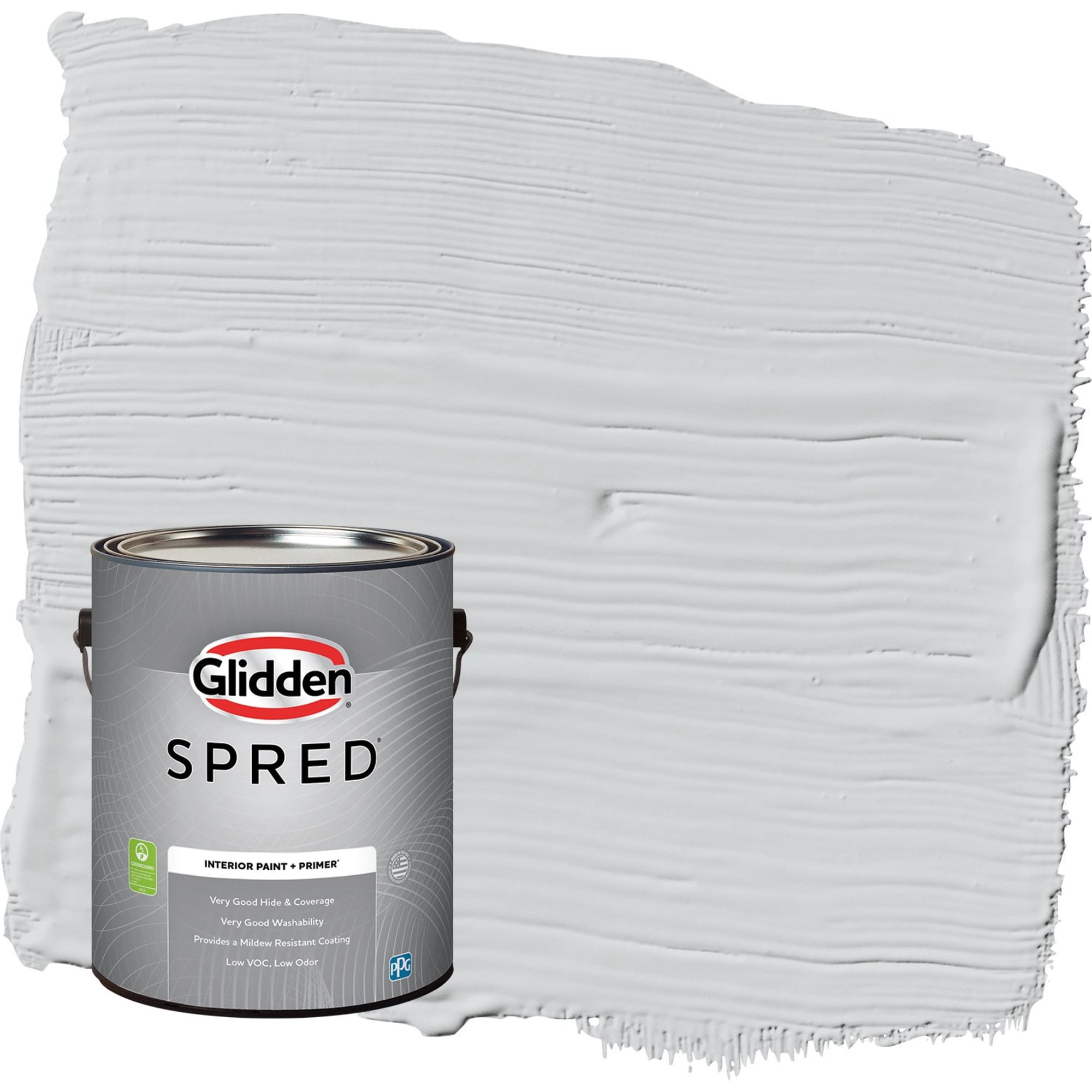 Glidden Spred Elemental / Gray, Flat Interior Paint with Primer, 1 Gallon