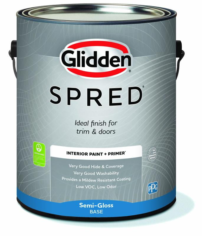 Glidden Spred Interior Paint Enjoy, Semi Gloss, 1 Gallon