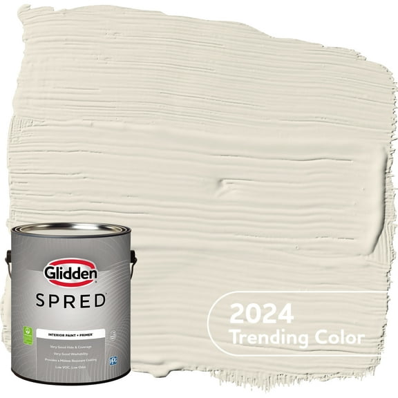 Glidden Spred Interior Paint Focus / Off White, Eggshell, 1 Gallon