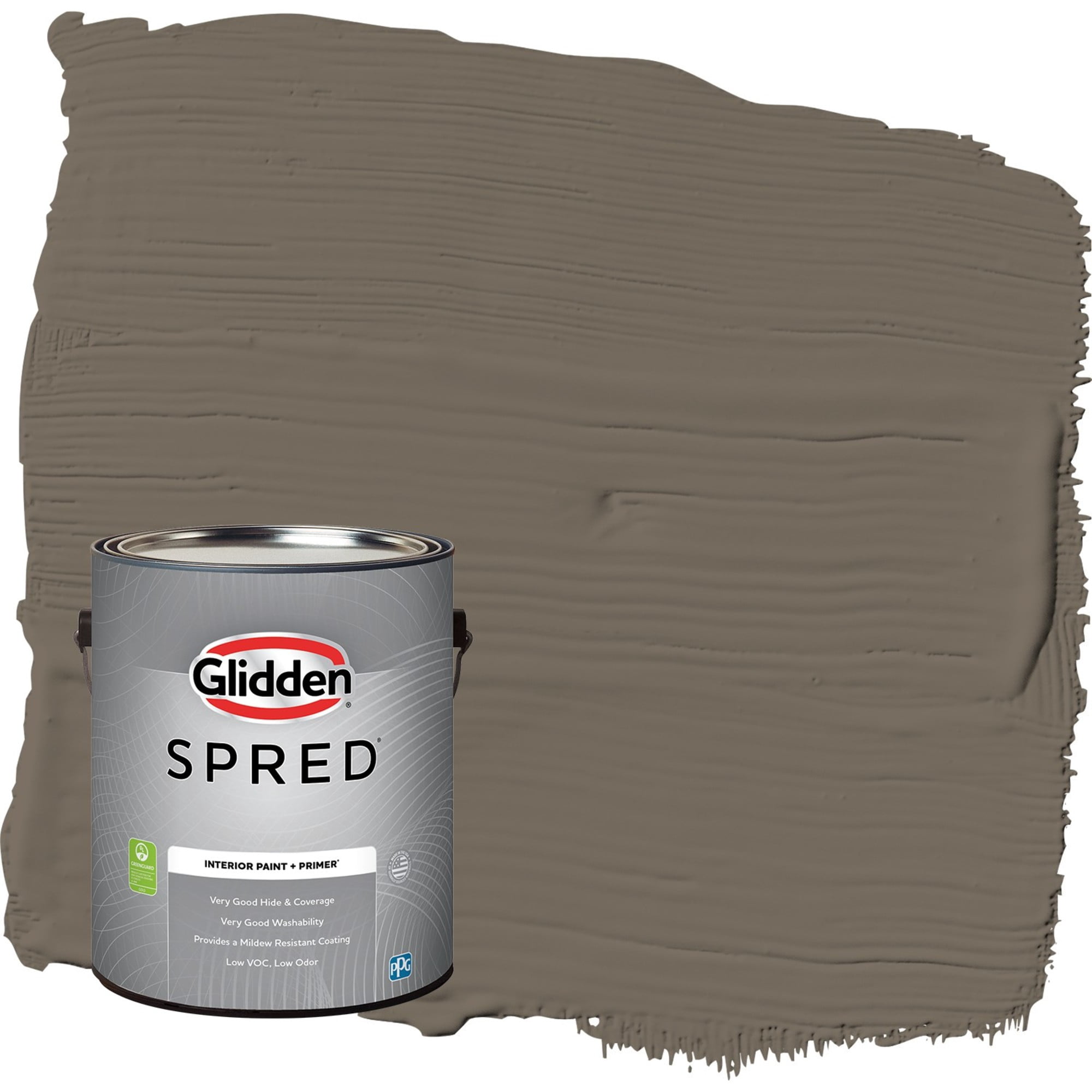 Glidden Spred Granite / Brown, Flat Interior Paint with Primer, 1 Gallon