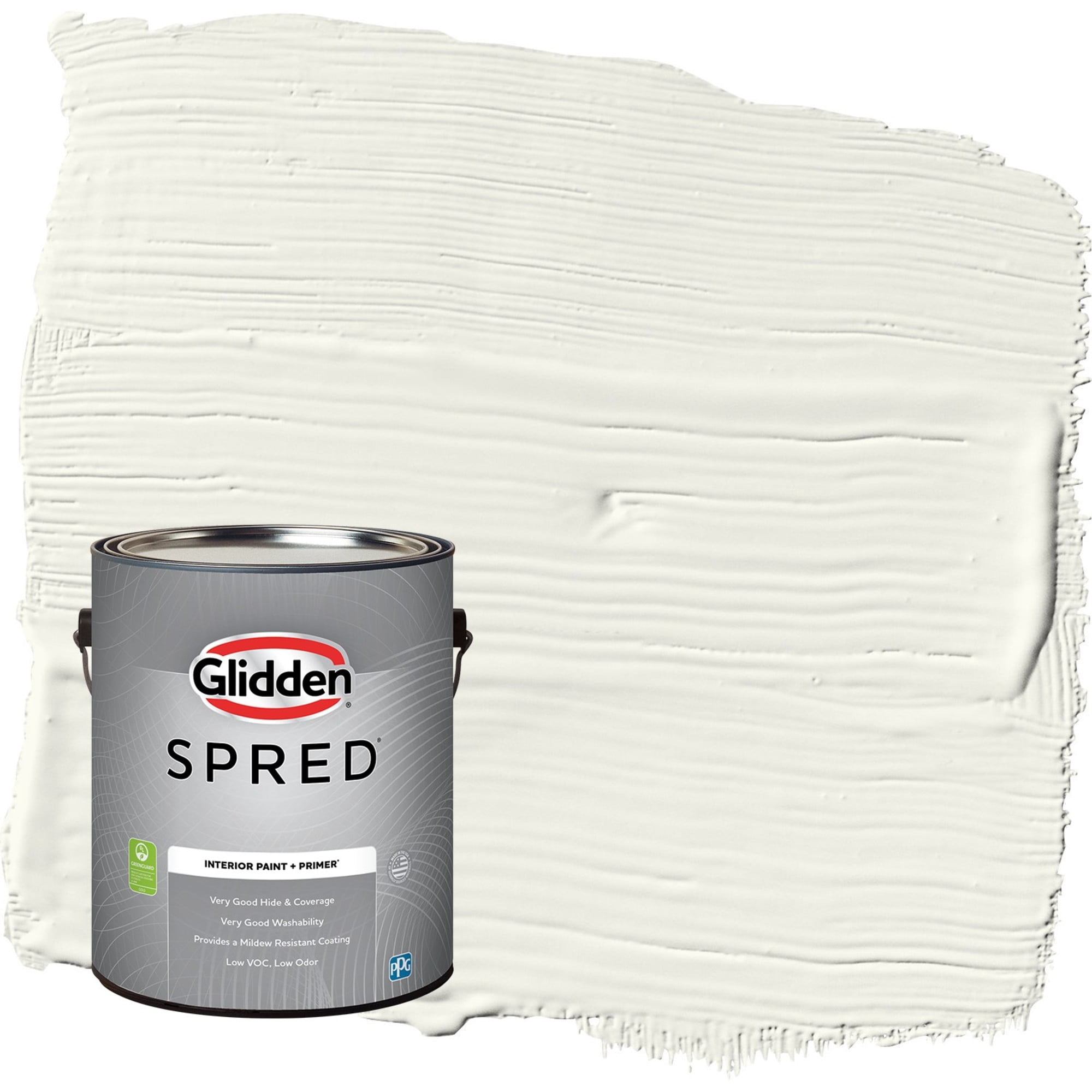 Glidden Spred Gypsum / Off-White Flat Interior Paint with Primer, 1 Gallon