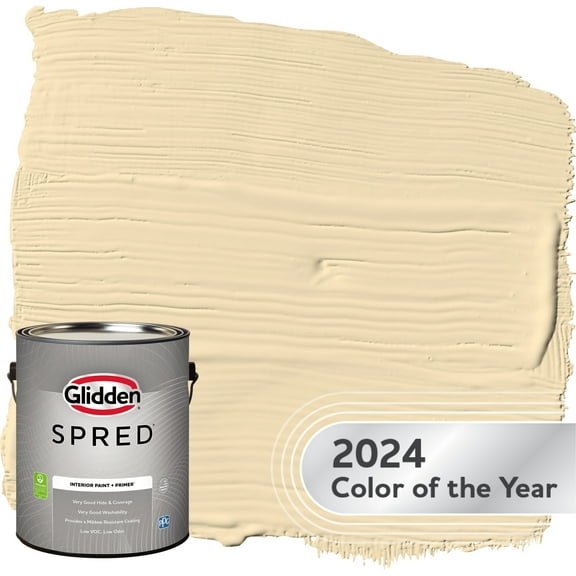 Glidden Spred Interior Paint Limitless / Yellow, Semi-Gloss, 1 Gallon