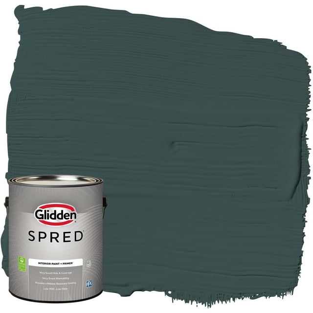 Glidden Spred Interior Paint Night Watch / Green, Semi-Gloss, 1 Gallon