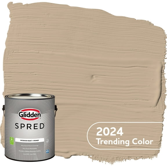 Glidden Spred Interior Paint Persuasion / Beige, Semi-Gloss, 1 Gallon