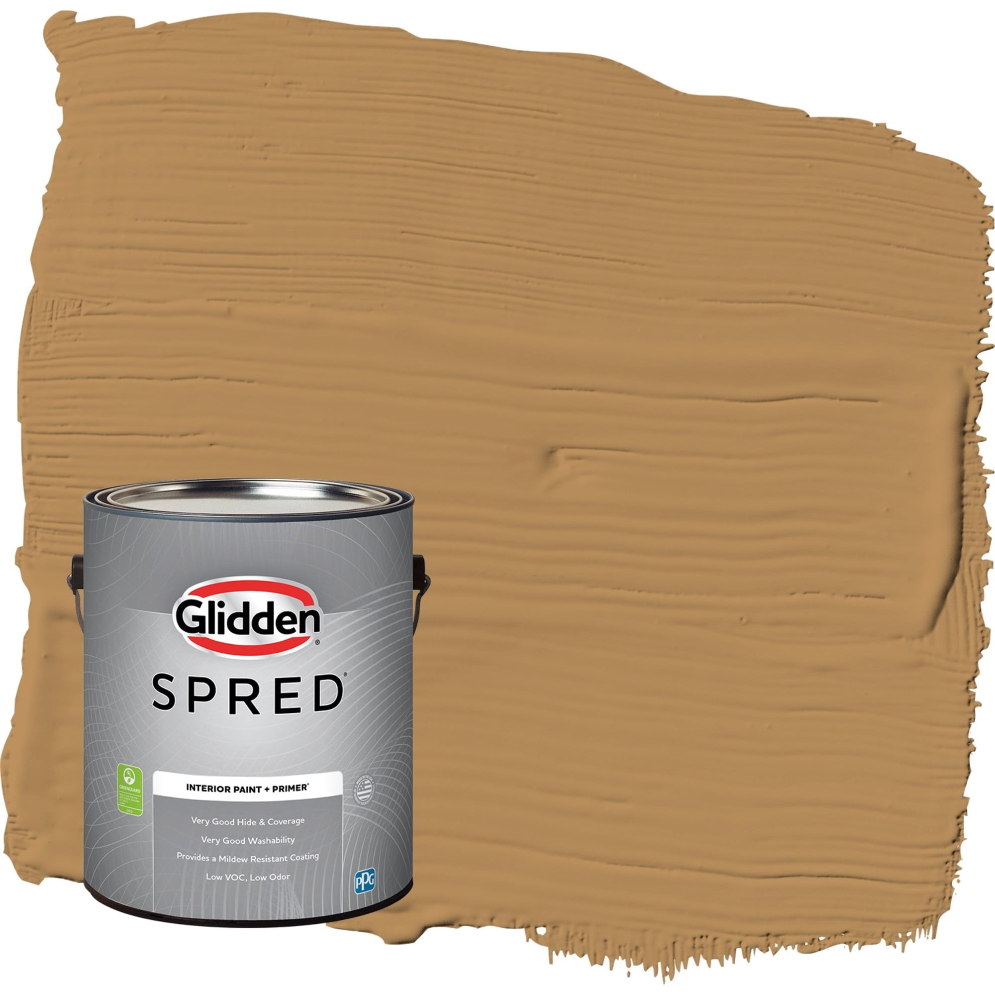 Glidden Spred Allegro / Tan, Eggshell Interior Paint with Primer, 1 Gallon