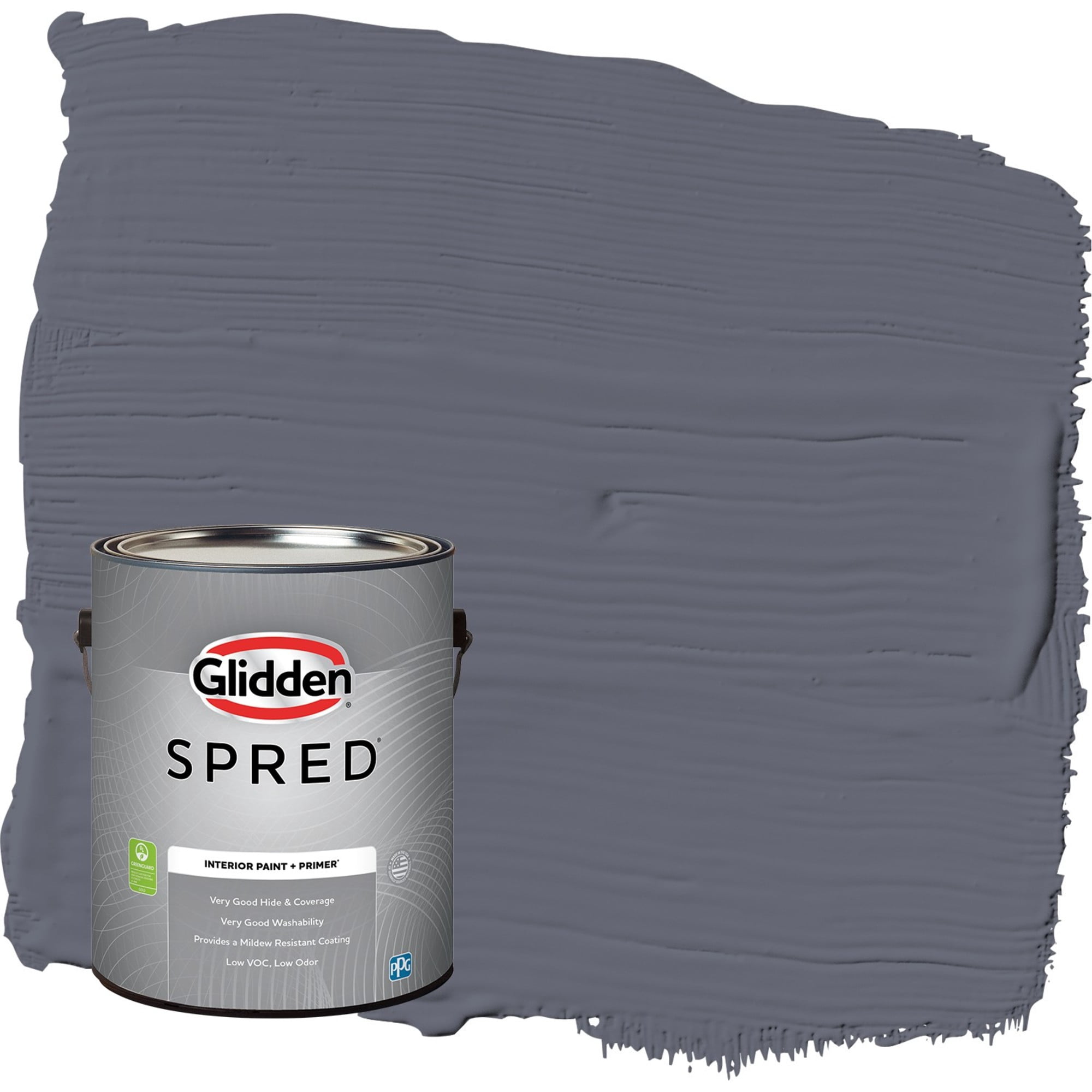 Glidden Spred Alley Cat / Purple, Eggshell Interior Paint with Primer, 1 Gallon