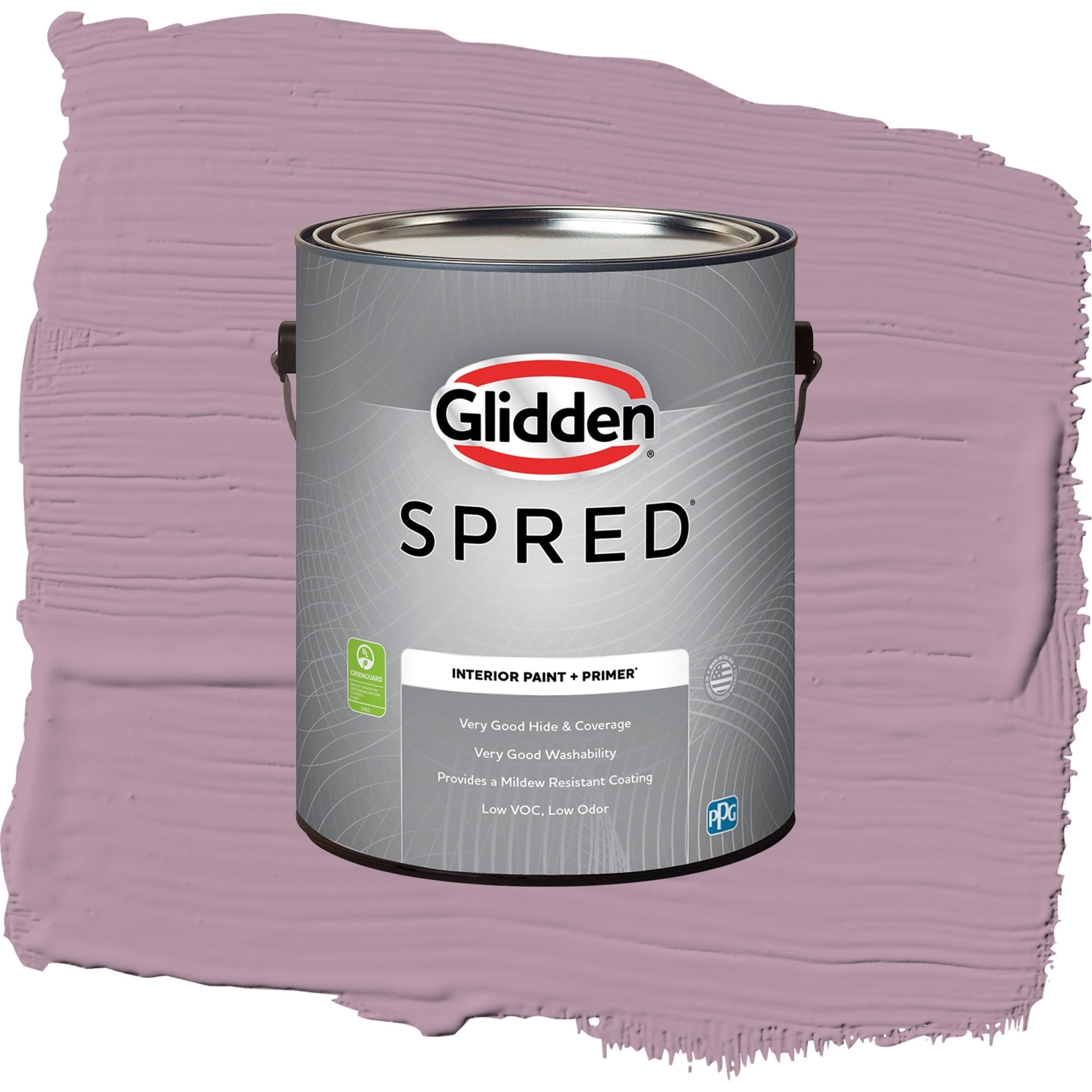 Glidden Spred Ashberry Semi Gloss Interior Paint and Primer, 1 Gallon