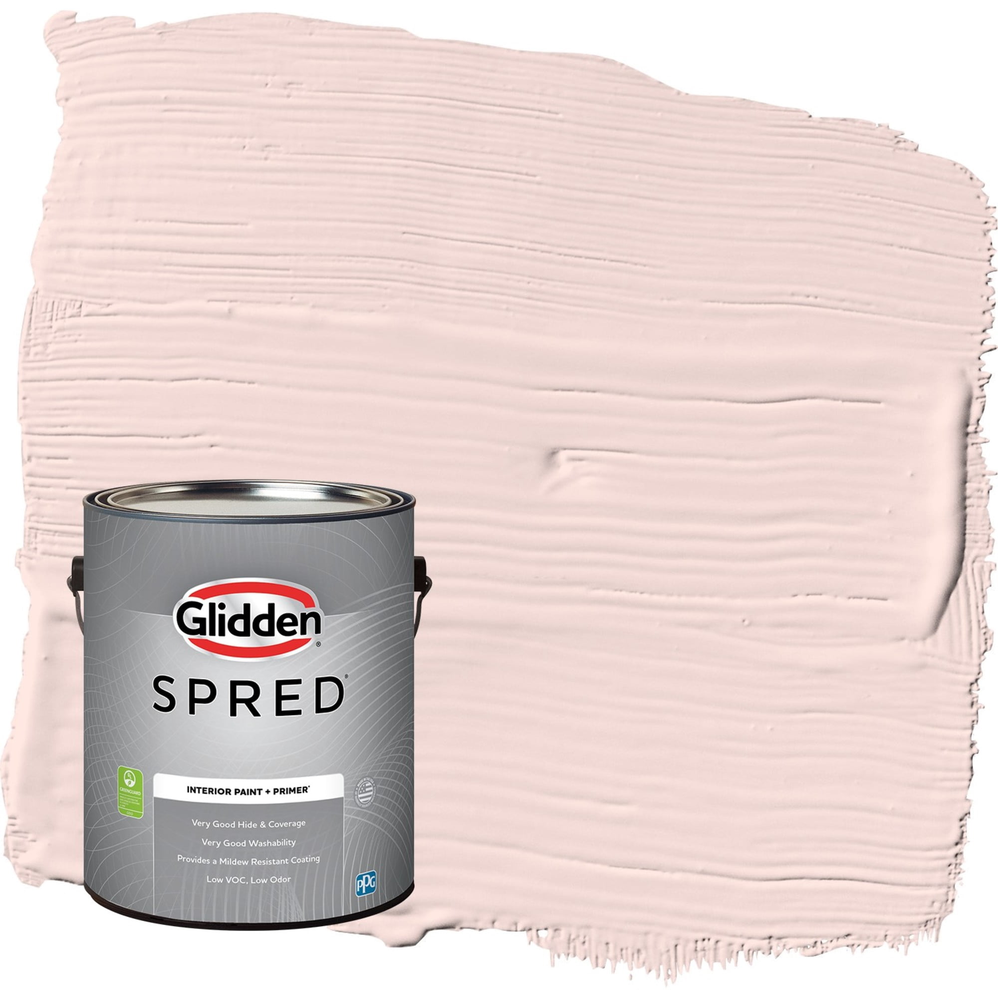Glidden Spred Ballet Slipper / Pink, Semi-Gloss Interior Paint with Primer, 1 Gallon