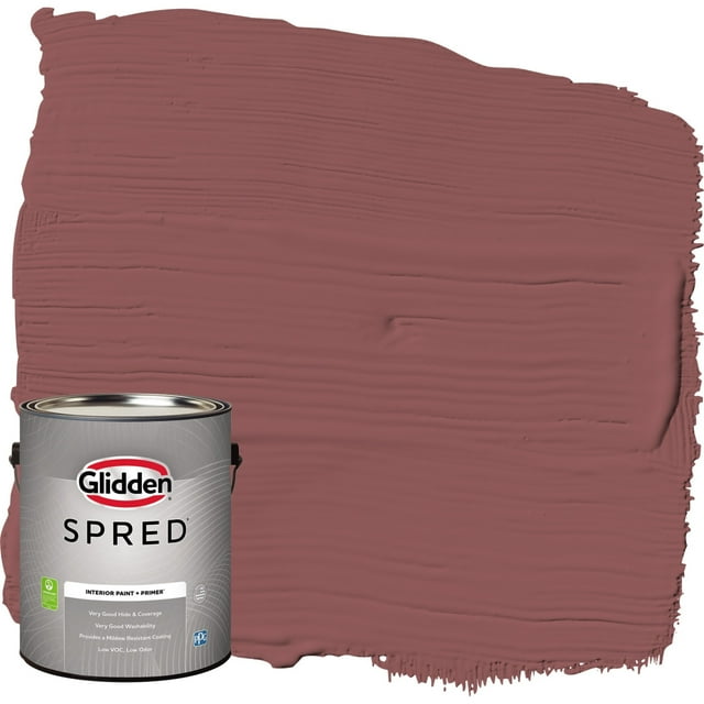 Glidden Spred Interior Paint & Primer Barn Door / Red, Eggshell, 1 Gallon