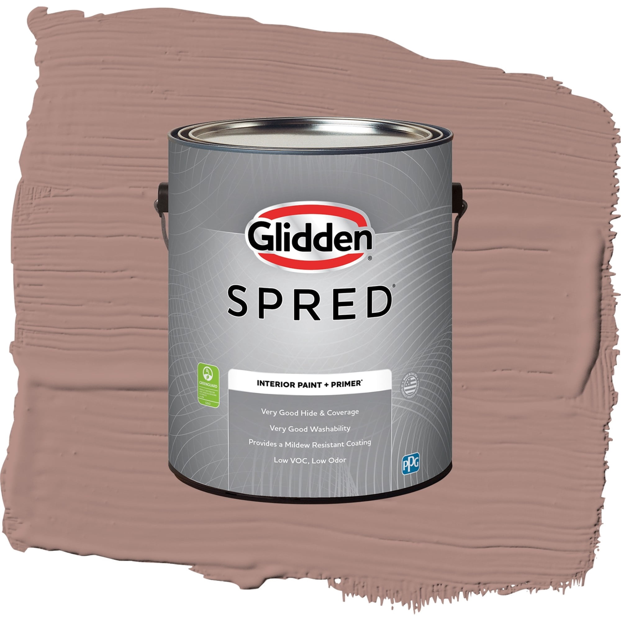 Glidden Spred Bedford Brown Eggshell Interior Paint and Primer, 1 Gallon