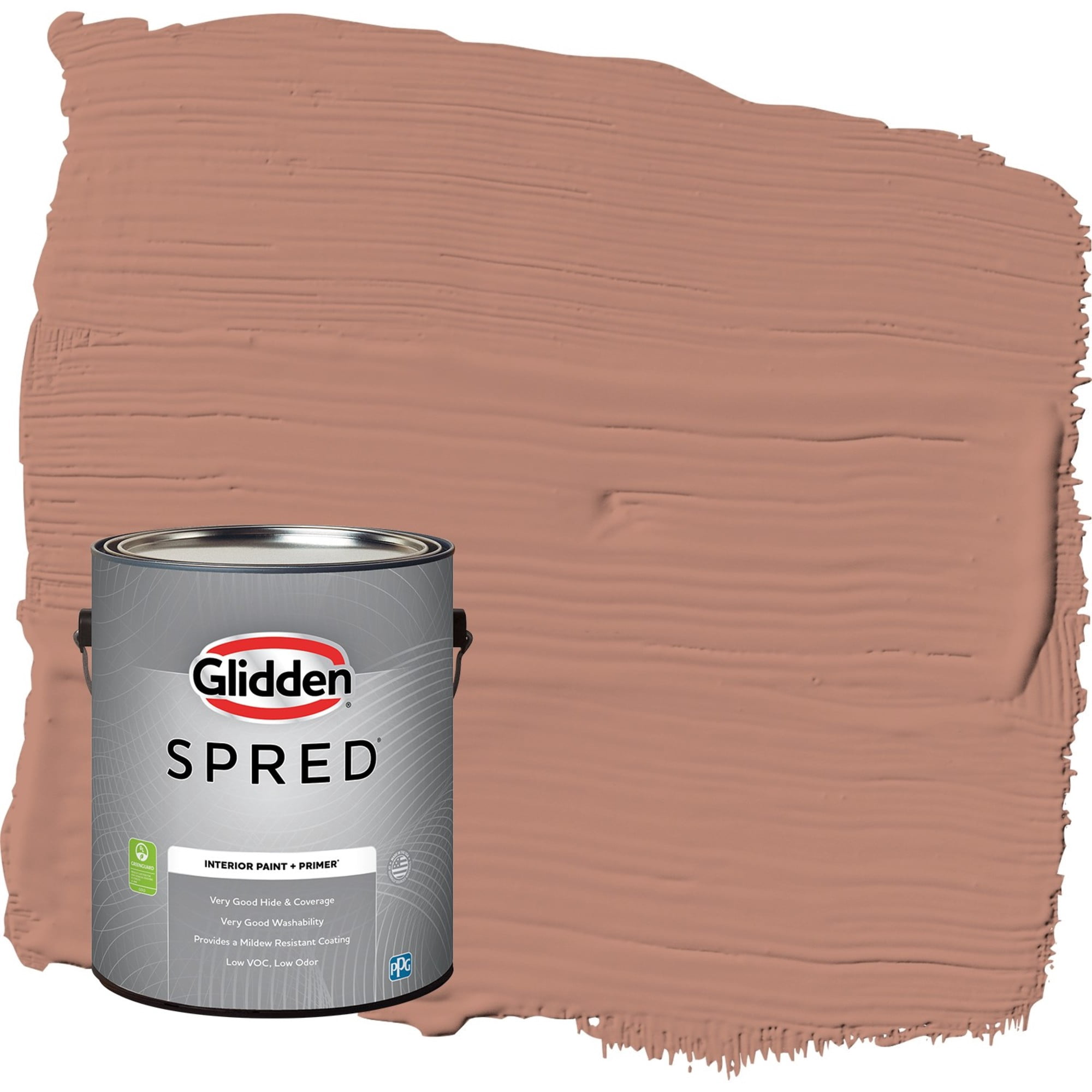 Glidden Spred Big Cypress / Orange, Semi-Gloss Interior Paint with Primer, 1 Gallon