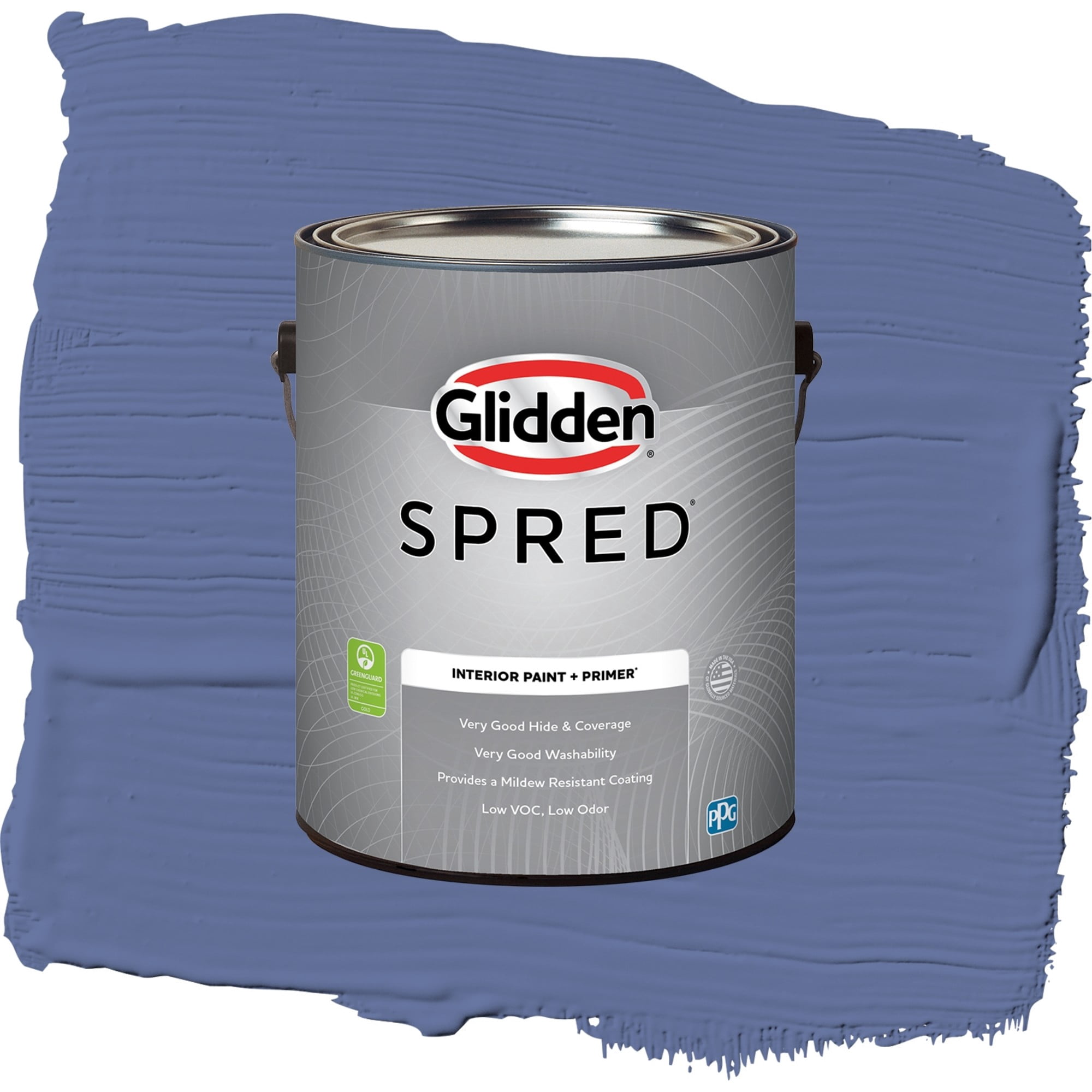 Glidden Spred Blueberry Patch Eggshell Interior Paint and Primer, 1 Gallon