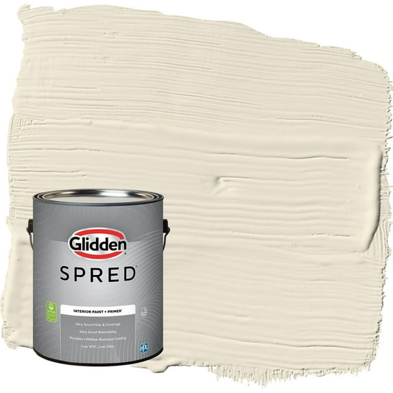 Glidden Spred Brandied Pears / Beige Flat Interior Paint with Primer, 1 Gallon