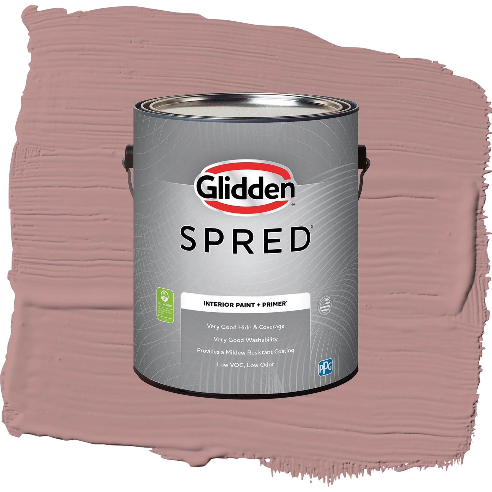 Glidden Spred Brandy Snaps Semi Gloss Interior Paint and Primer, 1 Gallon