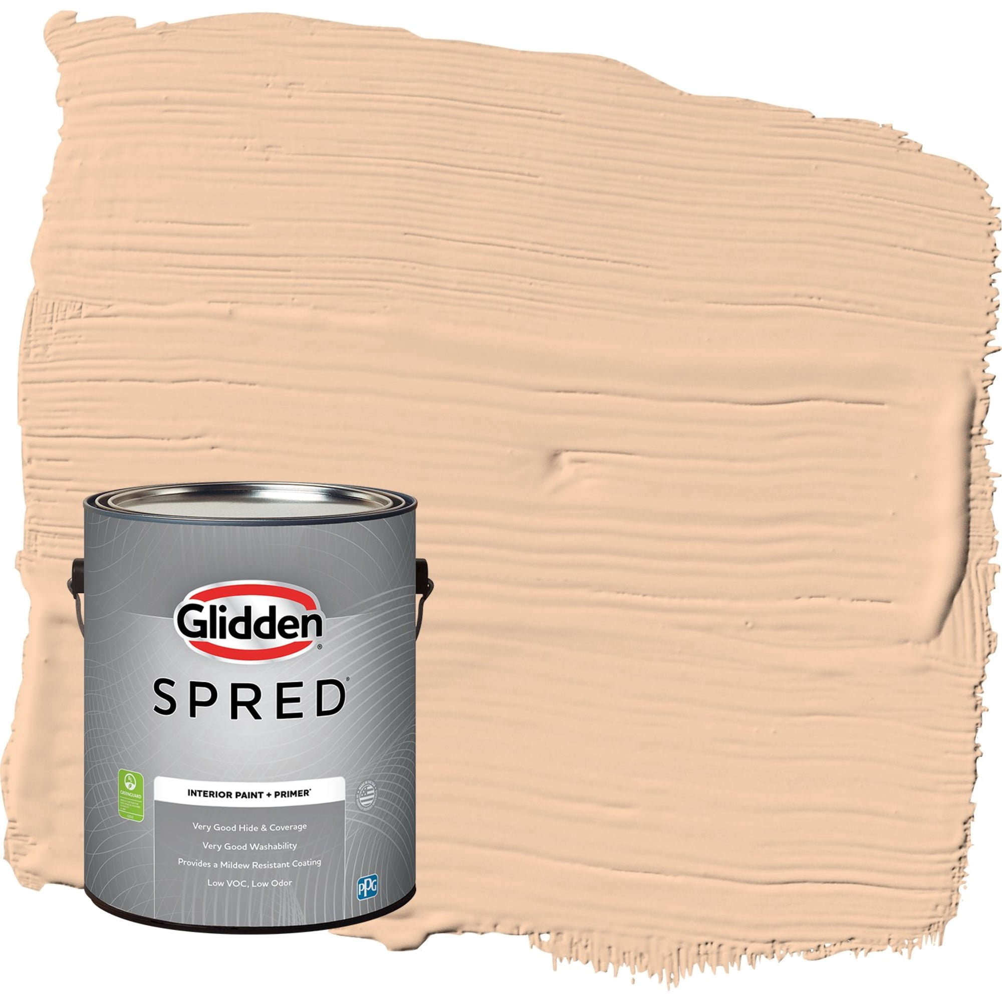 Glidden Spred Caramel Ice / Orange, Semi-Gloss Interior Paint with Primer, 1 Gallon