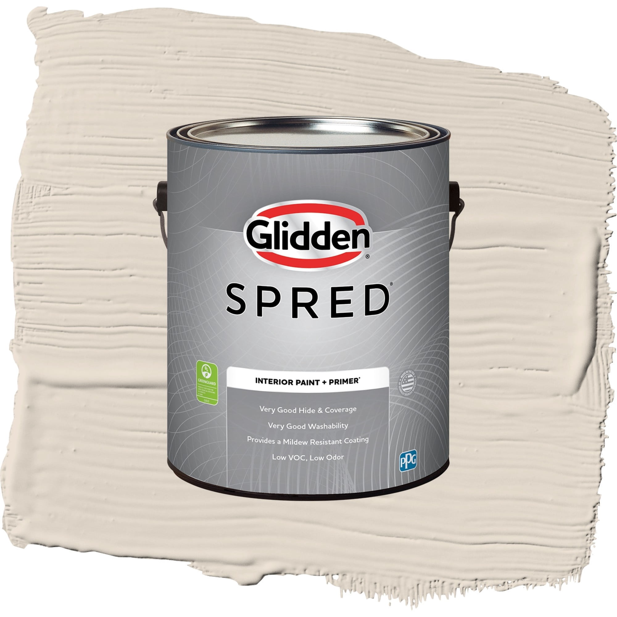 Glidden Spred Casual Elegance Flat Interior Paint and Primer, 1 Gallon