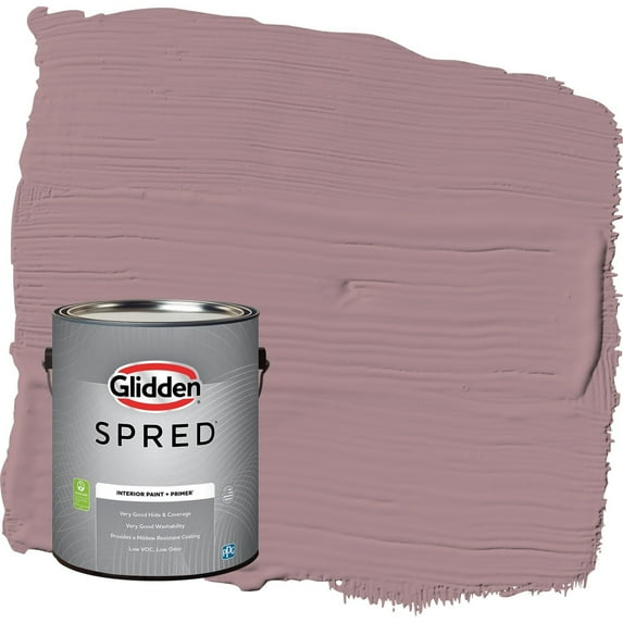 Glidden Spred Coffee Rose / Purple Flat Interior Paint with Primer, 1 Gallon