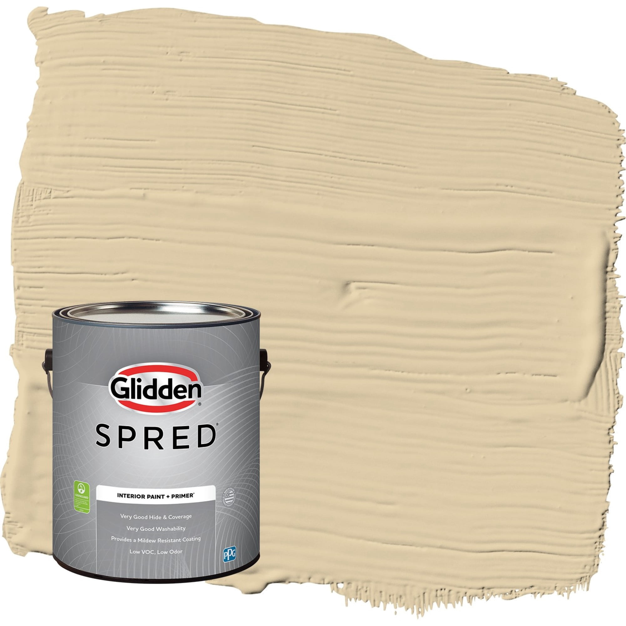 Glidden Spred Cookie Dough / Beige, Semi-Gloss Interior Paint with Primer, 1 Gallon