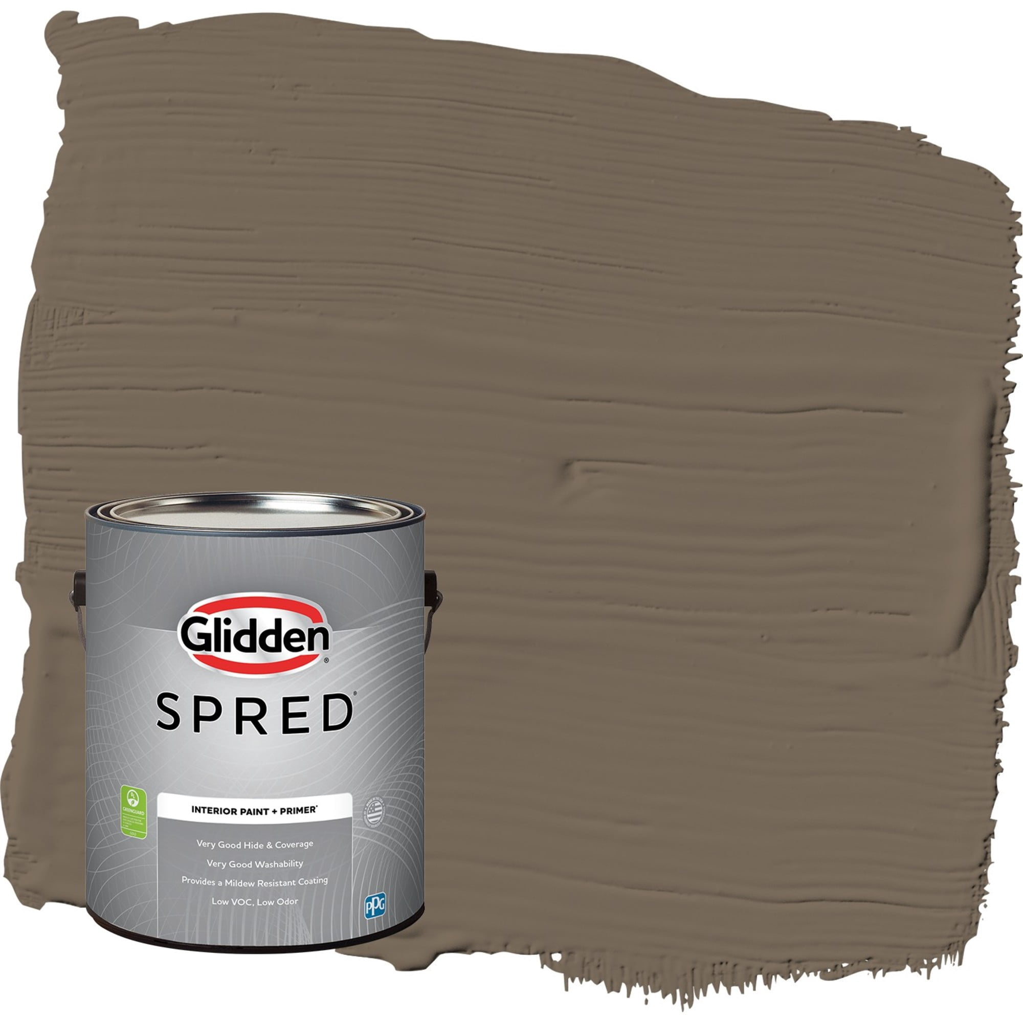 Glidden Spred Curlew / Brown, Semi-Gloss Interior Paint with Primer, 1 Gallon