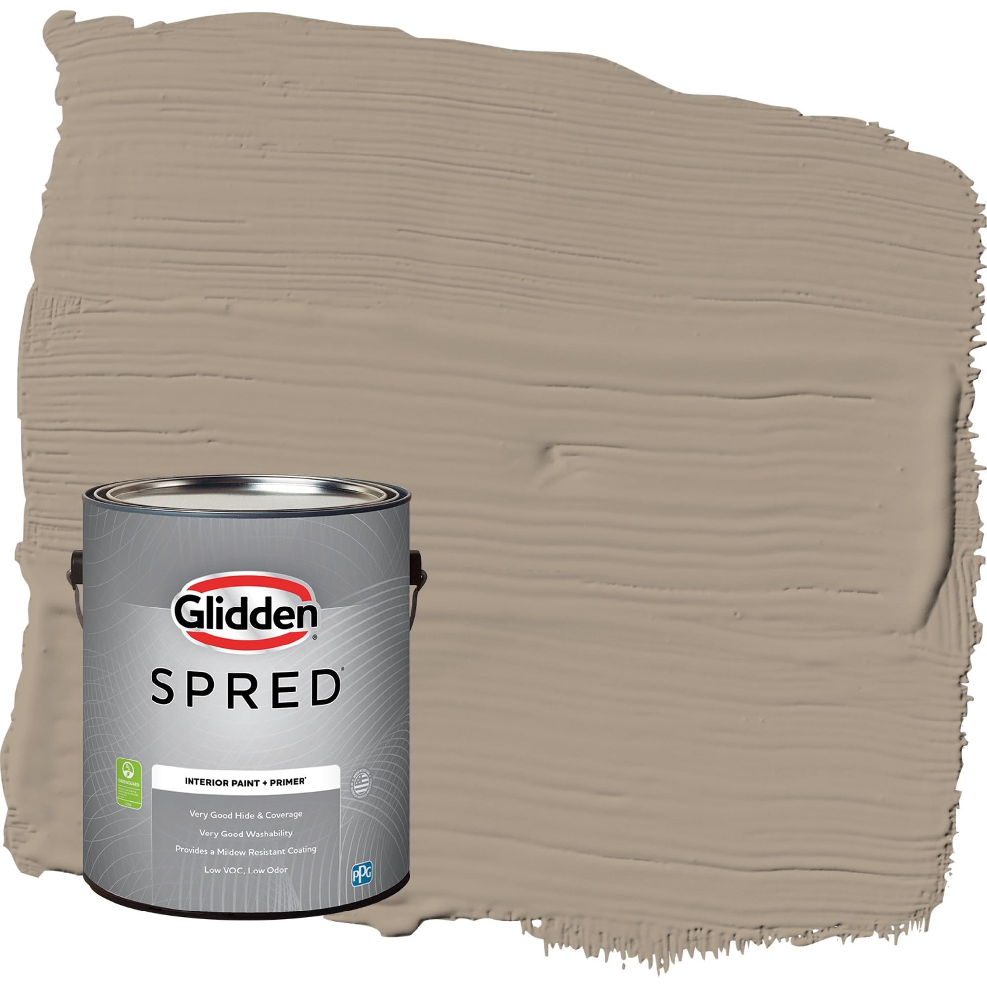 Glidden Spred Diversion / Gray, Eggshell Interior Paint with Primer, 1 Gallon