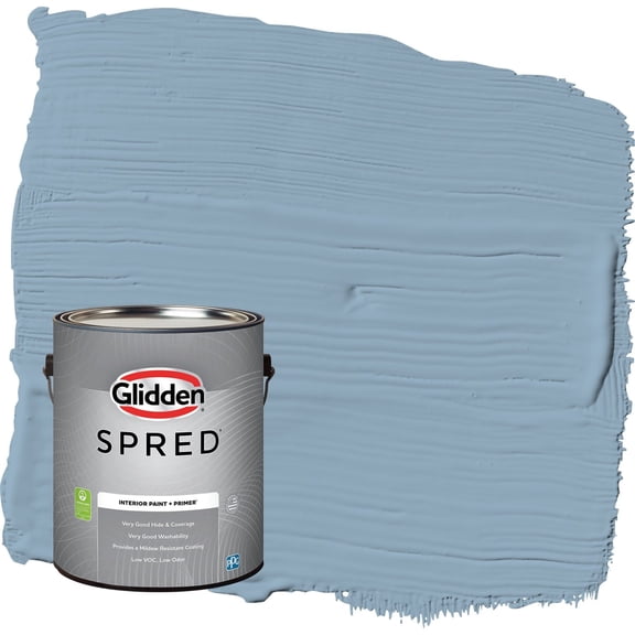 Glidden Spred Dresden Dream / Blue, Semi-Gloss Interior Paint with Primer, 1 Gallon