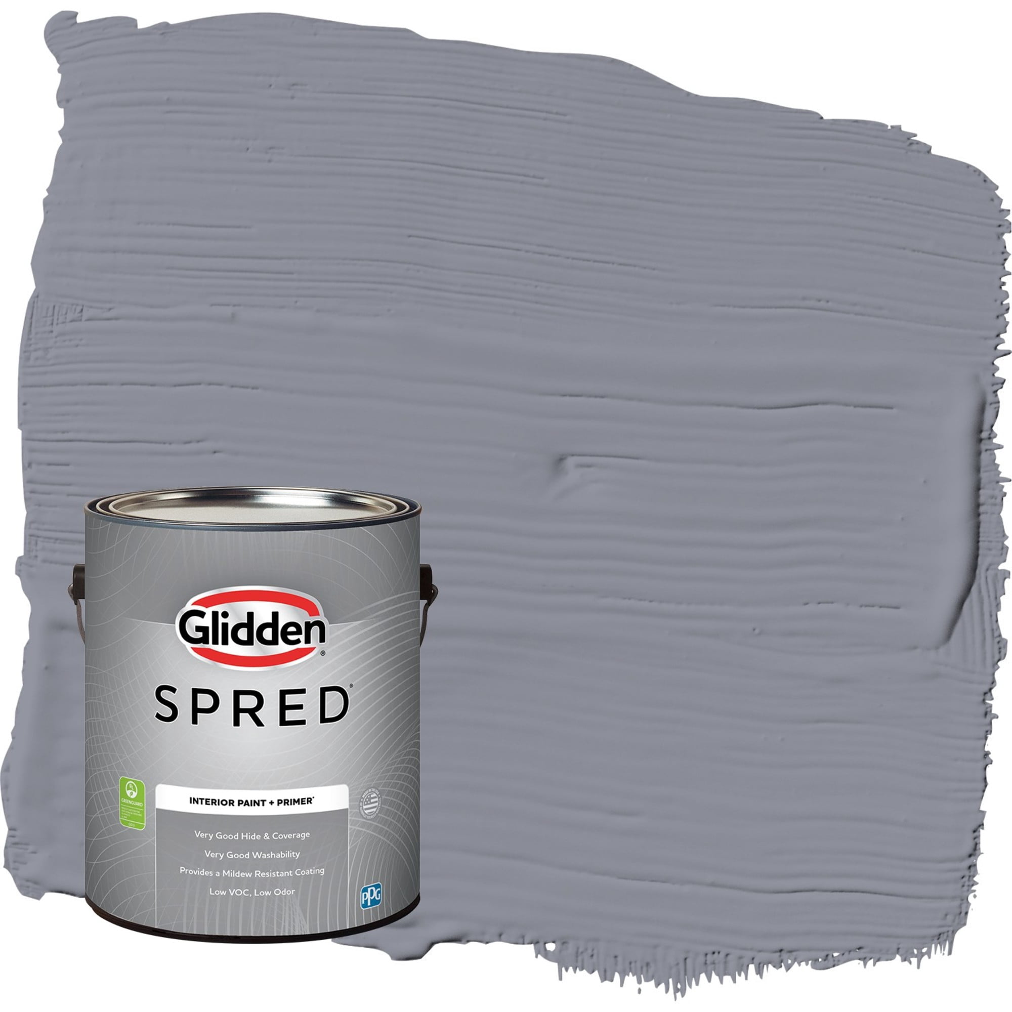 Glidden Spred Flannel Pajamas / Grey, Semi-Gloss Interior Paint with Primer, 1 Gallon