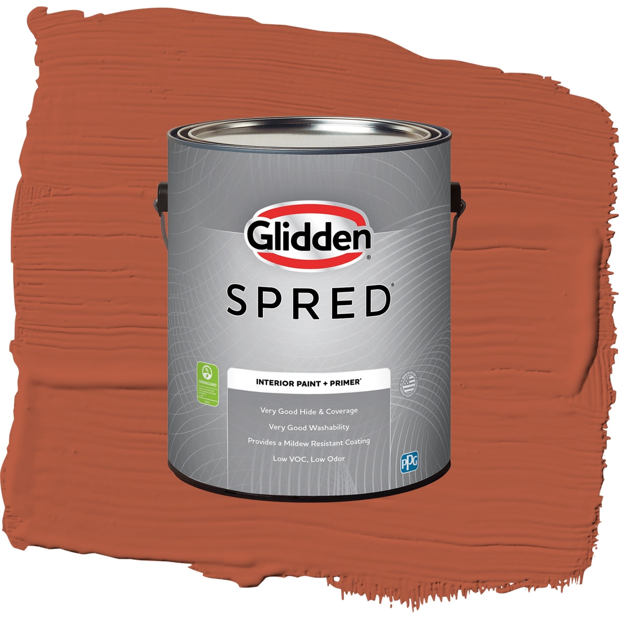 Glidden Spred Glowing Firelight Eggshell Interior Paint and Primer, 1 Gallon