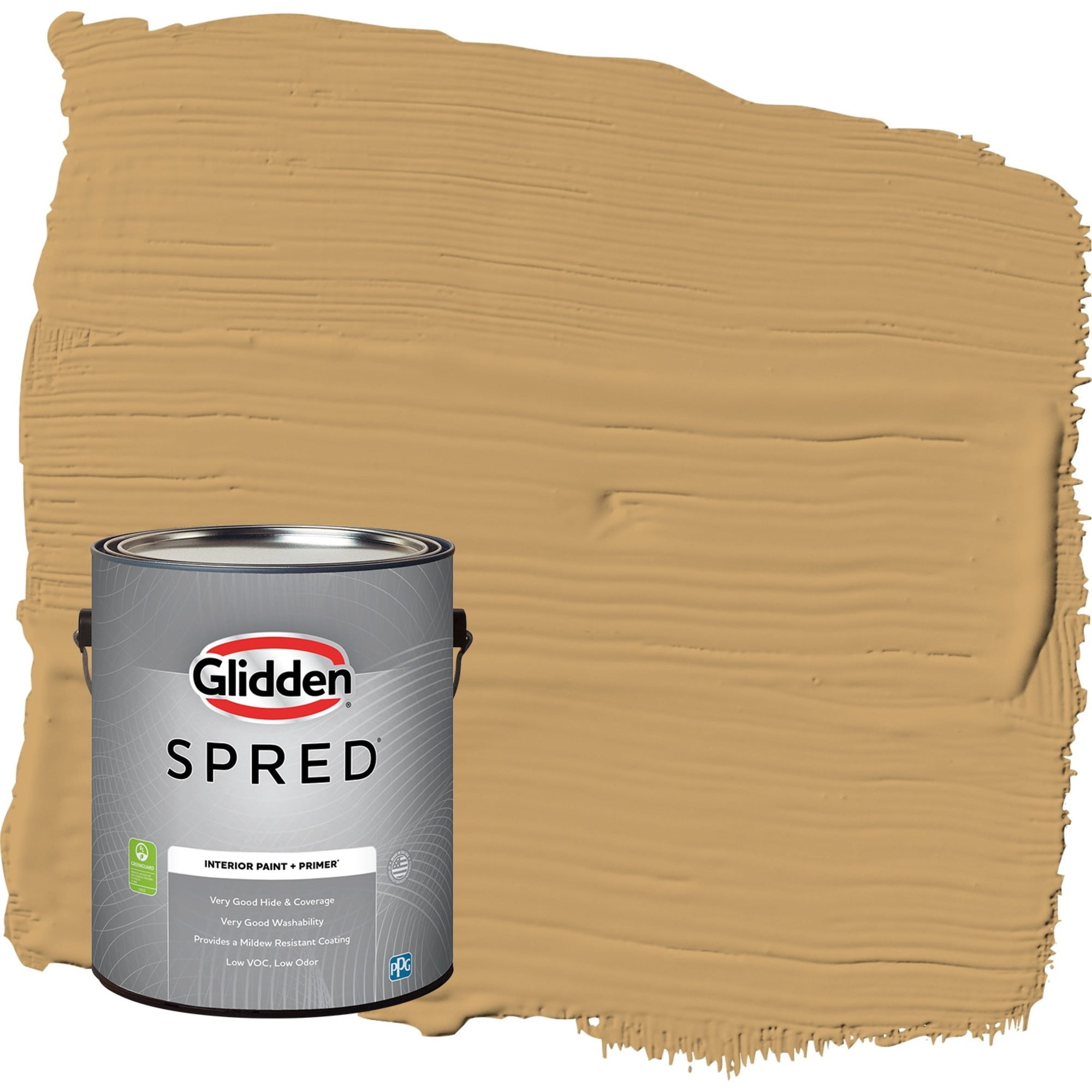 Glidden Spred Good Life / Yellow, Semi-Gloss Interior Paint with Primer, 1 Gallon