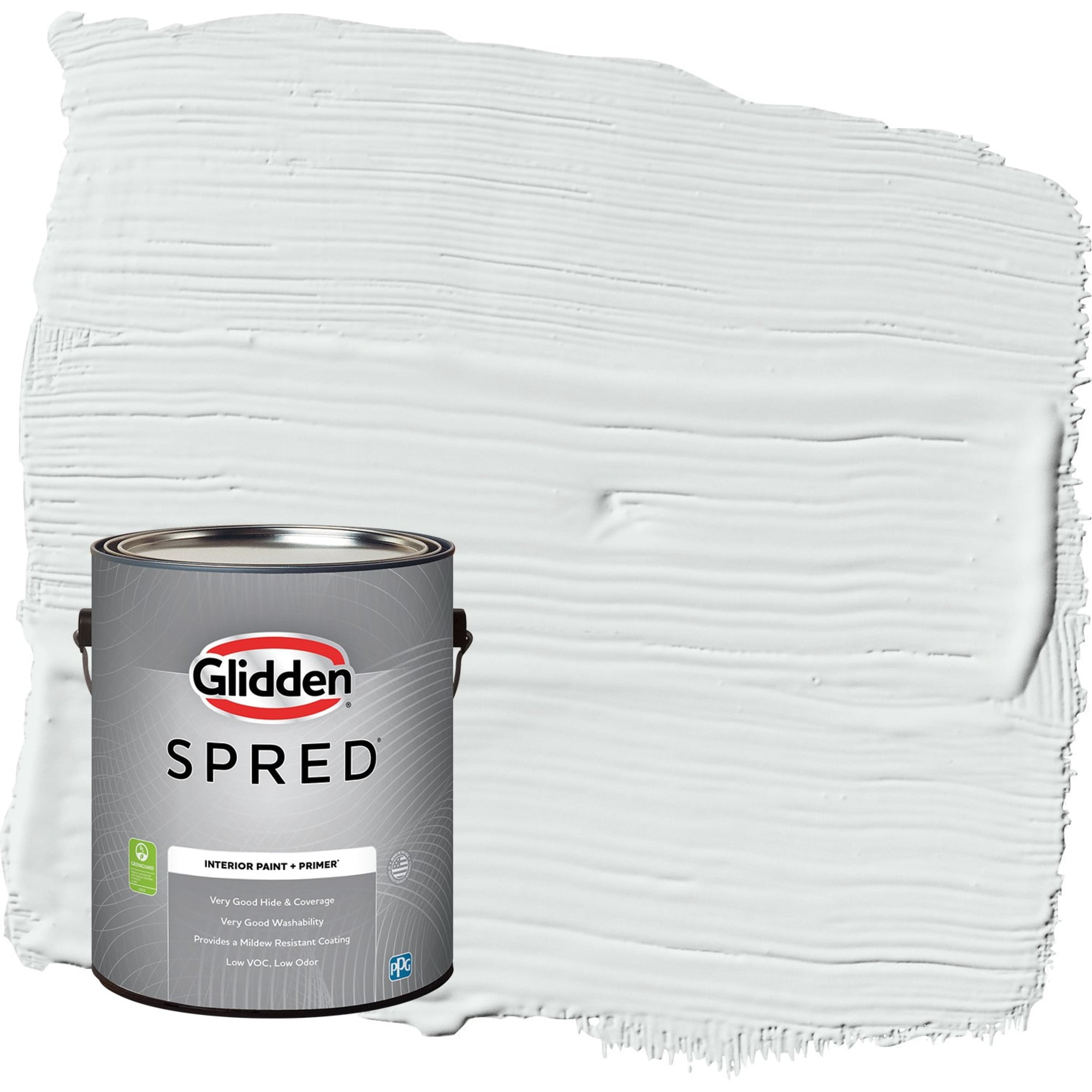 Glidden Spred Gray Glimpse / Grey, Semi-Gloss Interior Paint with Primer, 1 Gallon