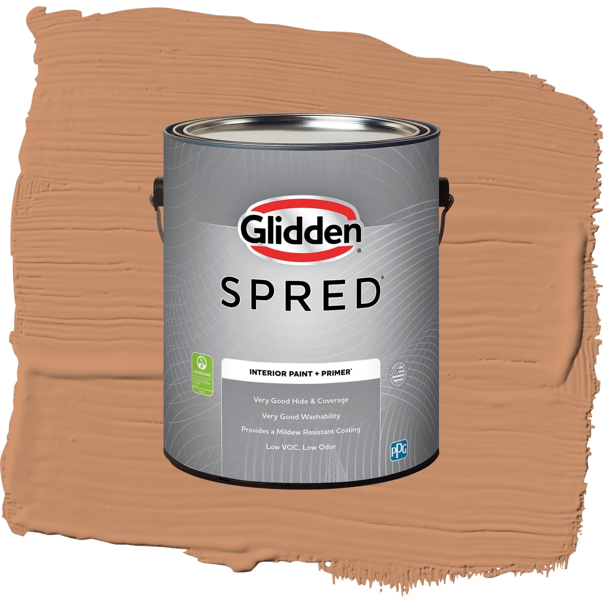 Glidden Spred Hitching Post Flat Interior Paint and Primer, 1 Gallon