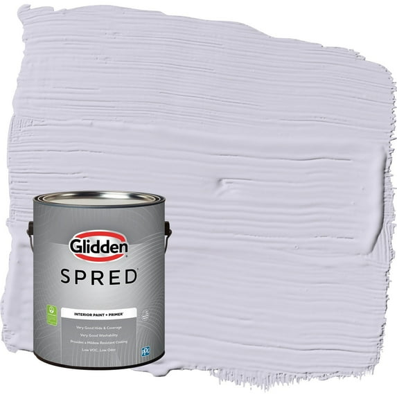 Glidden Spred Lavender Haze / Purple Flat Interior Paint with Primer, 1 Gallon