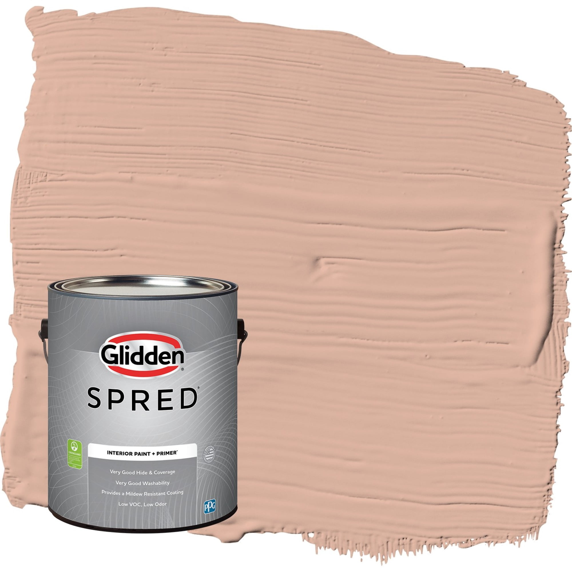 Glidden Spred Lazy Summer / Orange, Eggshell Interior Paint with Primer, 1 Gallon