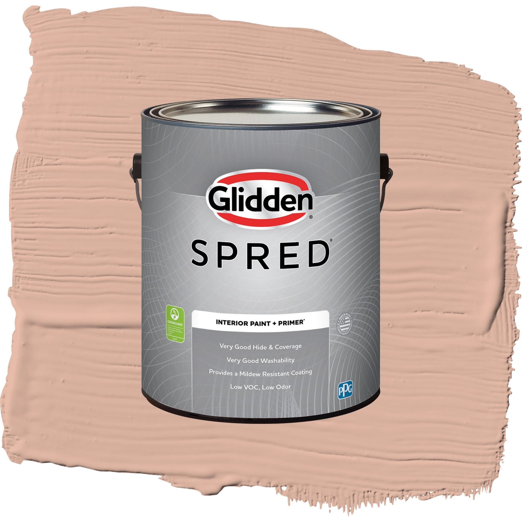 Glidden Spred Lazy Summer Semi Gloss Interior Paint and Primer, 1 Gallon