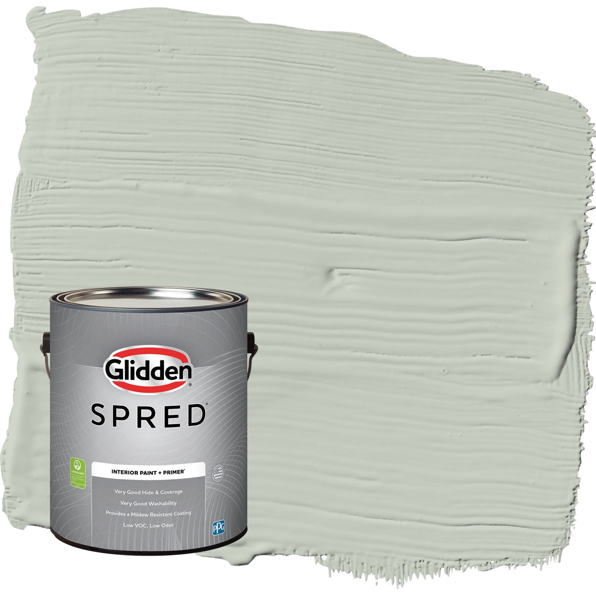 Glidden Spred Life Lesson / Green, Flat Interior Paint with Primer, 1 Gallon