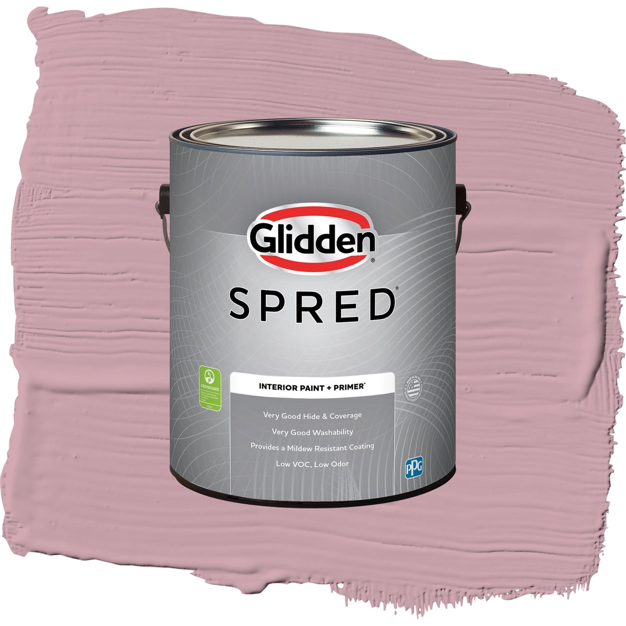 Glidden Spred Lighthearted Rose Flat Interior Paint and Primer, 1 Gallon
