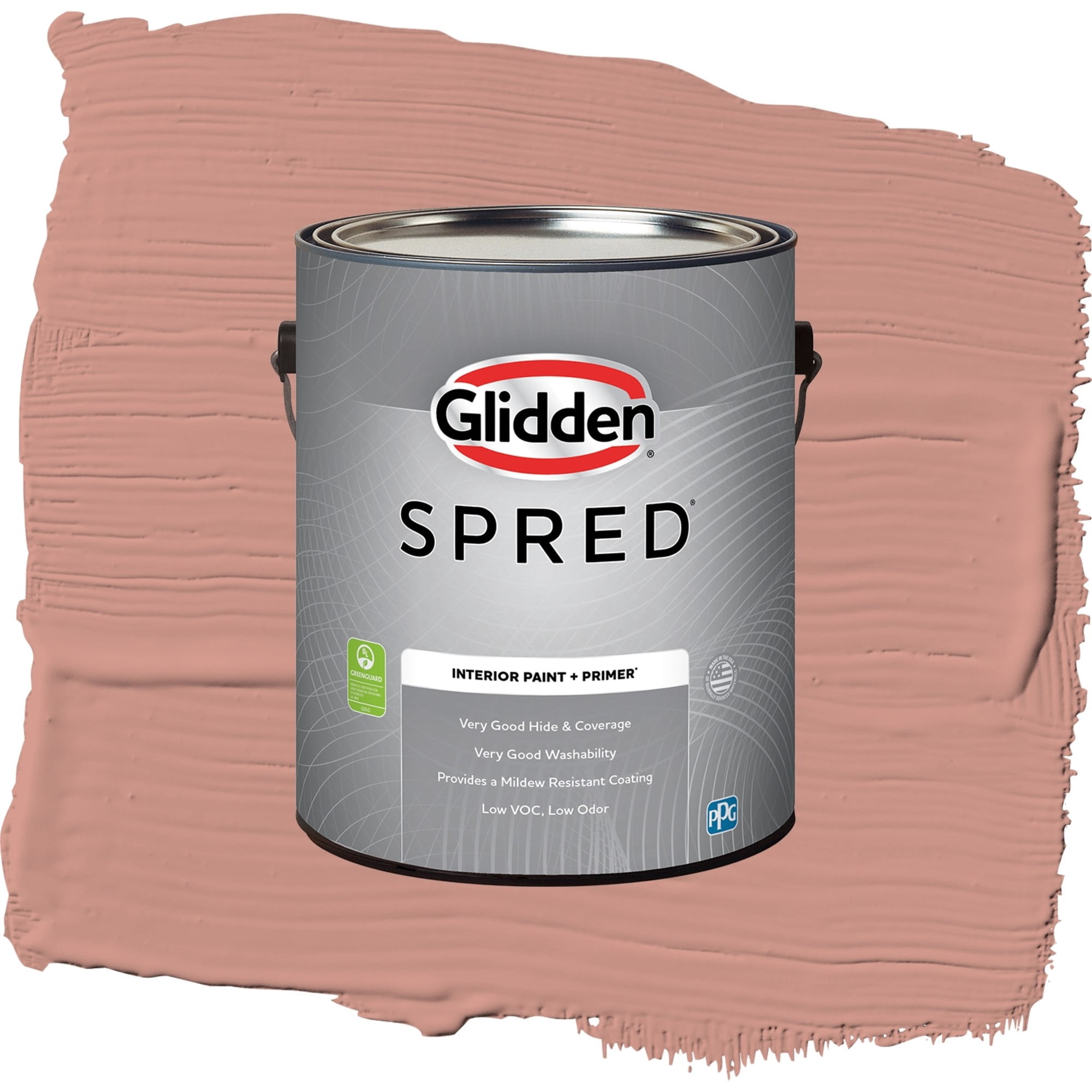 Glidden Spred Long Weekend Flat Interior Paint and Primer, 1 Gallon