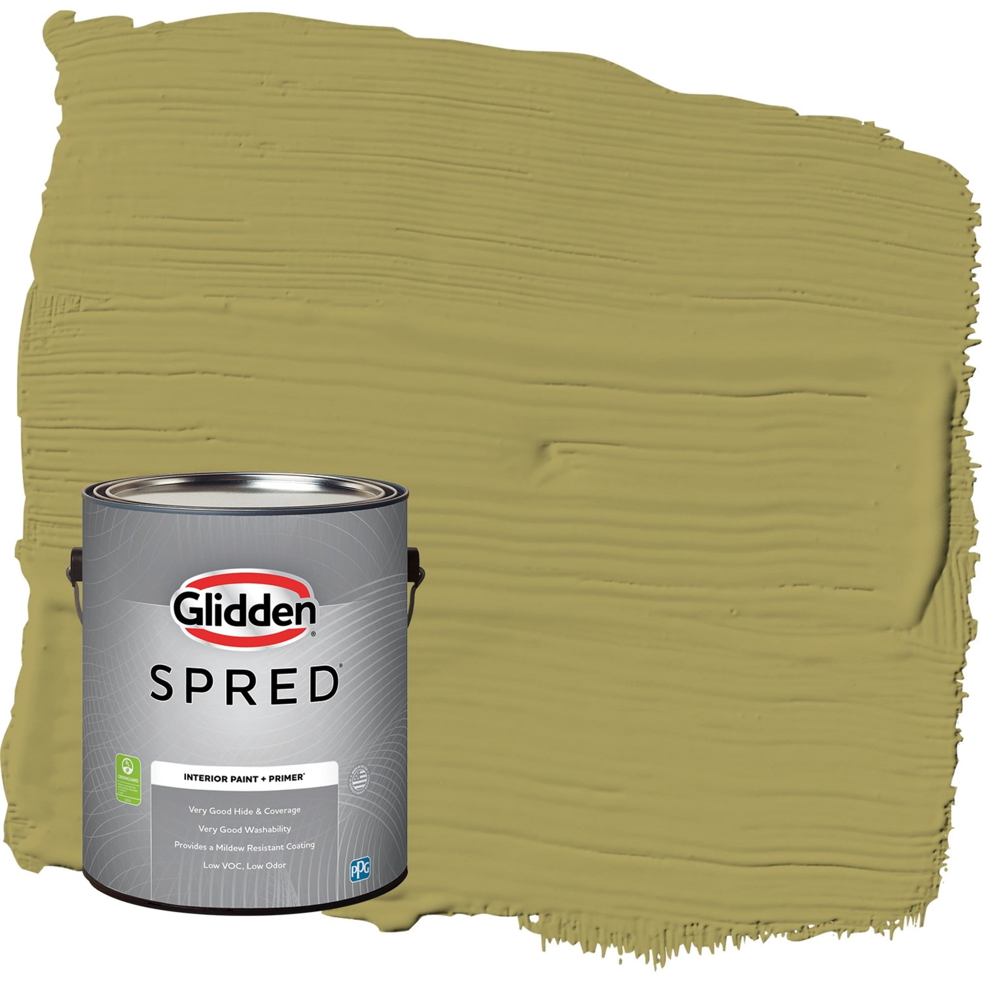 Glidden Spred Loveliest Leaves / Green, Eggshell Interior Paint with Primer, 1 Gallon