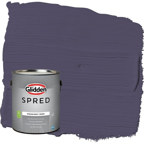 Glidden Spred Magic Spell / Purple Flat Interior Paint with Primer, 1 Gallon