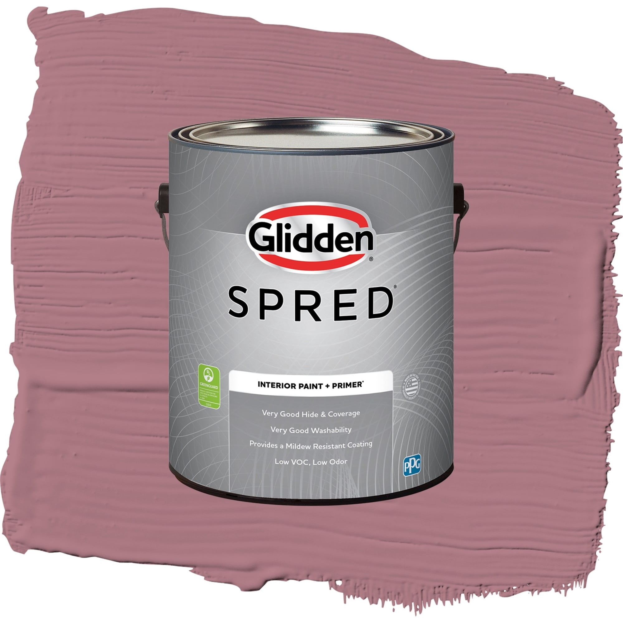 Glidden Spred Mauve Madness Semi Gloss Interior Paint and Primer, 1 Gallon