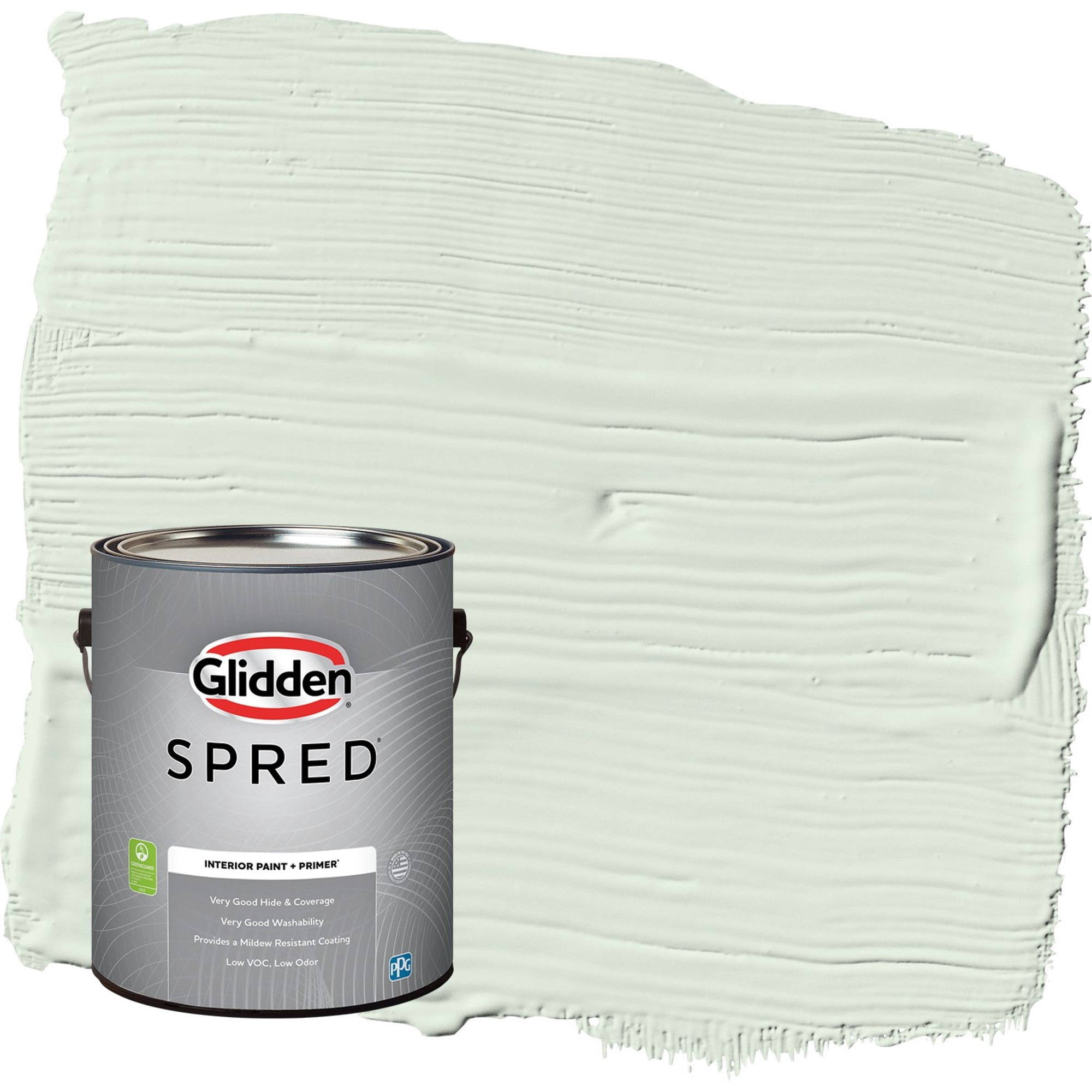 Glidden Spred Mint Wafer / Green, Semi-Gloss Interior Paint with Primer, 1 Gallon