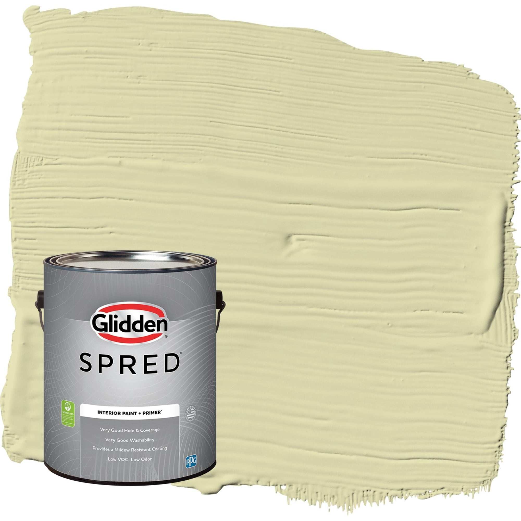 Glidden Spred Misty Moor / Green, Semi-Gloss Interior Paint with Primer, 1 Gallon