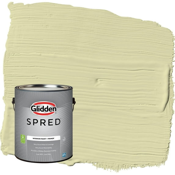 Glidden Spred Misty Moor / Green Semi-Gloss Interior Paint with Primer, 1 Gallon