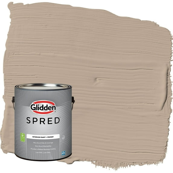 Glidden Spred Notorious / Brown Semi-Gloss Interior Paint with Primer, 1 Gallon