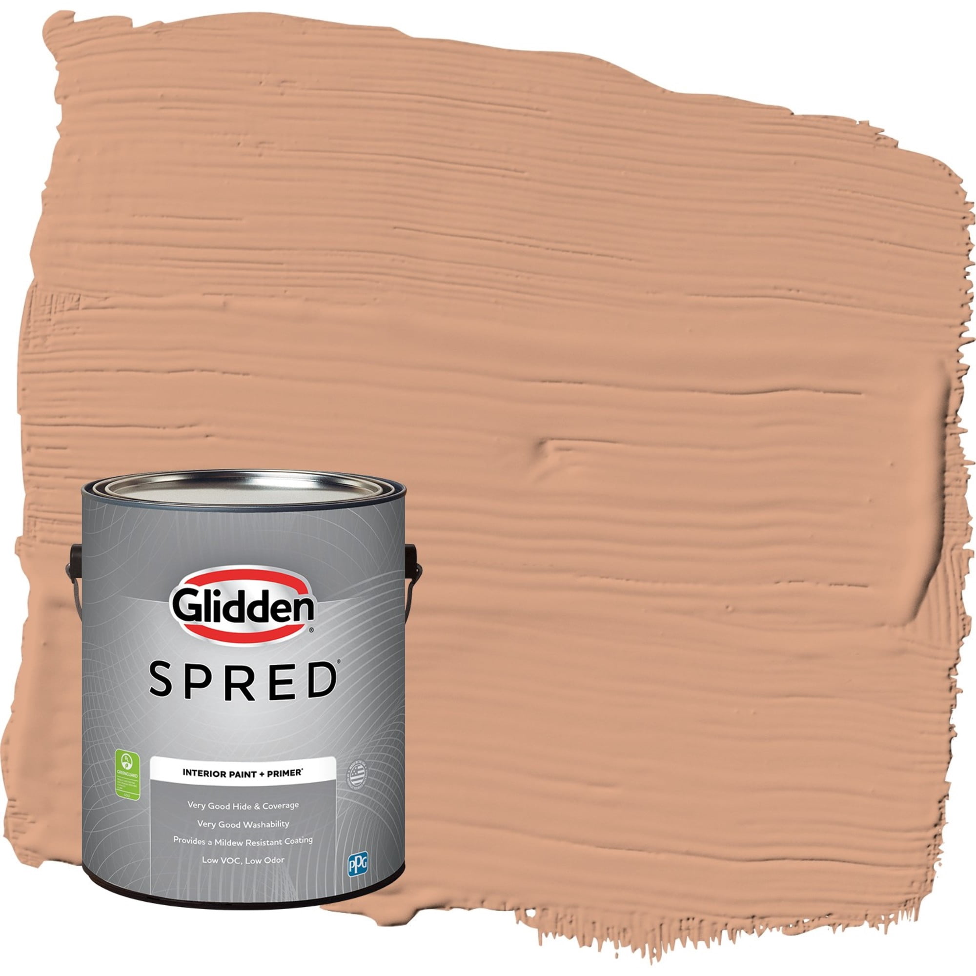 Glidden Spred Orange Maple / Orange, Eggshell Interior Paint with Primer, 1 Gallon