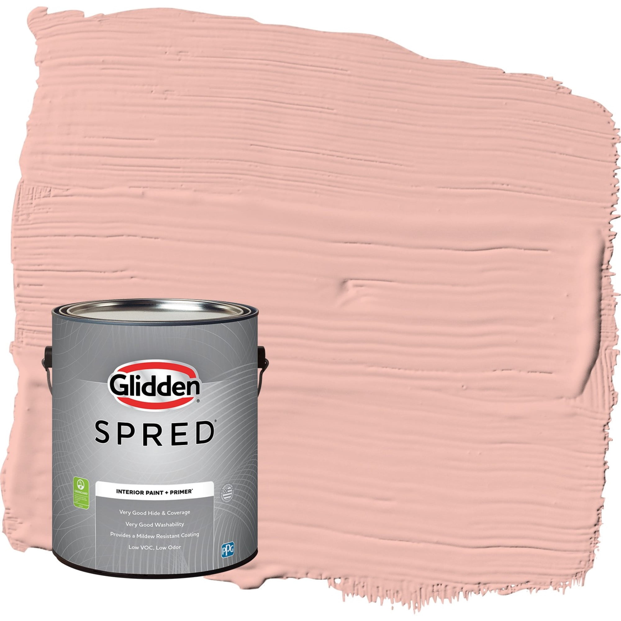 Glidden Spred Peach Beige / Red, Eggshell Interior Paint with Primer, 1 Gallon