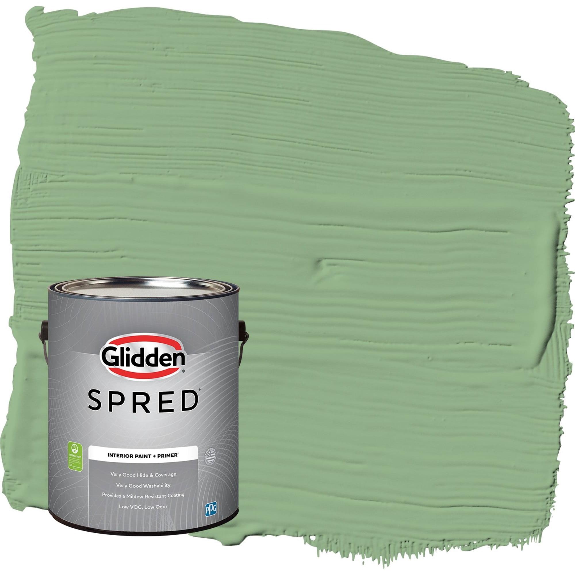 Glidden Spred Pear Cactus / Green, Semi-Gloss Interior Paint with Primer, 1 Gallon