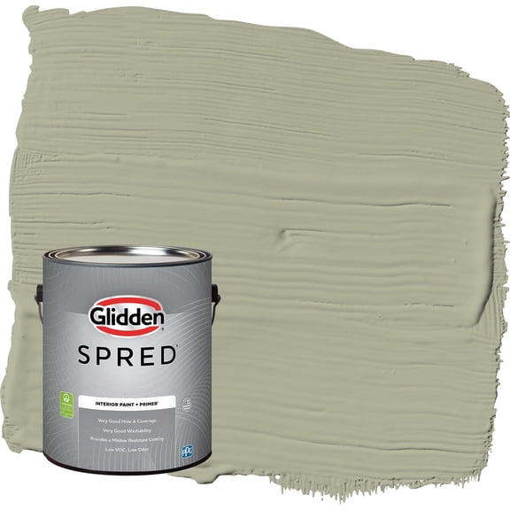 Glidden Spred Photo Gray / Green, Eggshell Interior Paint with Primer, 1 Gallon